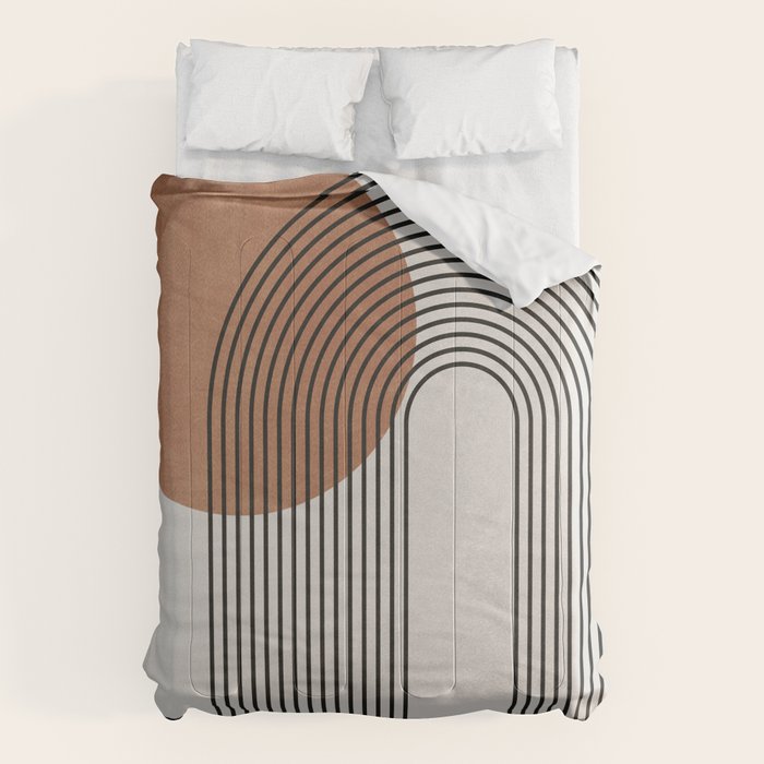 Mid Century Abstract Geometric 5 Comforter Gallery Image 1
