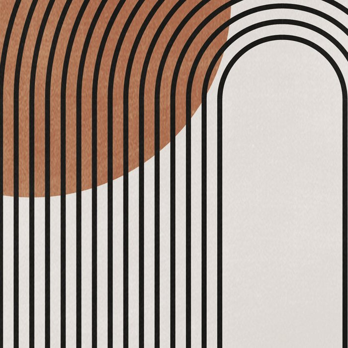 Mid Century Abstract Geometric 5 Coffee Mug Gallery Image 2