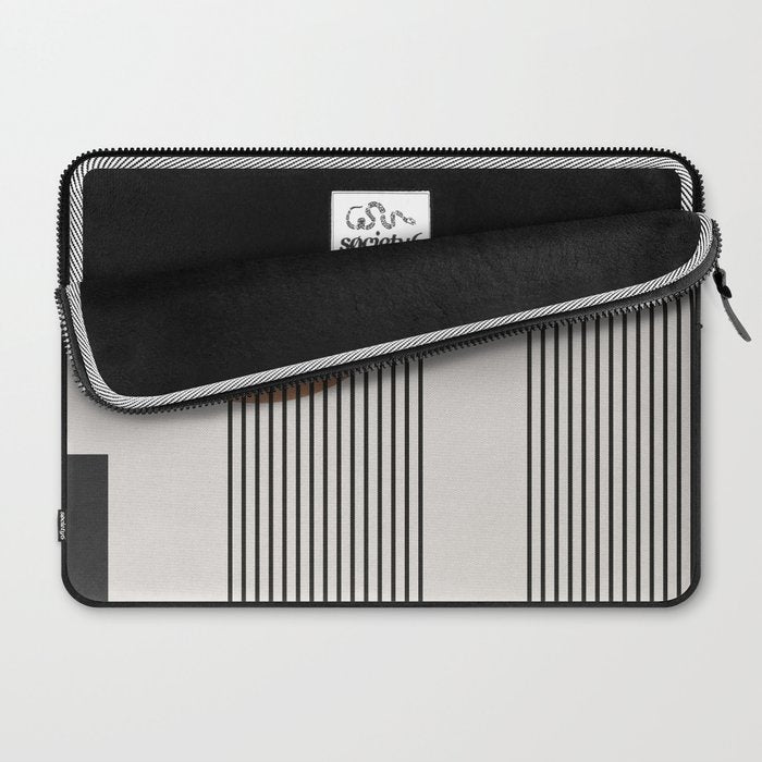 Mid Century Abstract Geometric 5 Laptop Sleeve Gallery Image 2