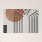 Mid Century Abstract Geometric 5 Welcome Mat Gallery Image 1