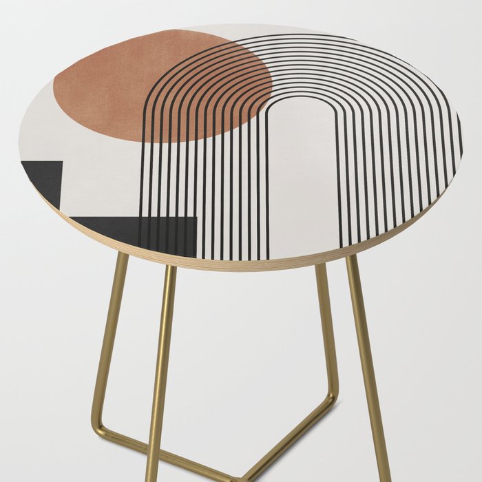 Mid Century Abstract Geometric 5 Side Table Gallery Image 2