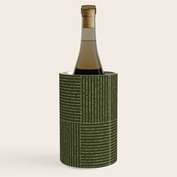 Lines III (Olive Green) Wine Chiller Gallery Image 2