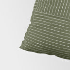 Lines III (Olive Green) Pillow Sham Gallery Image 4