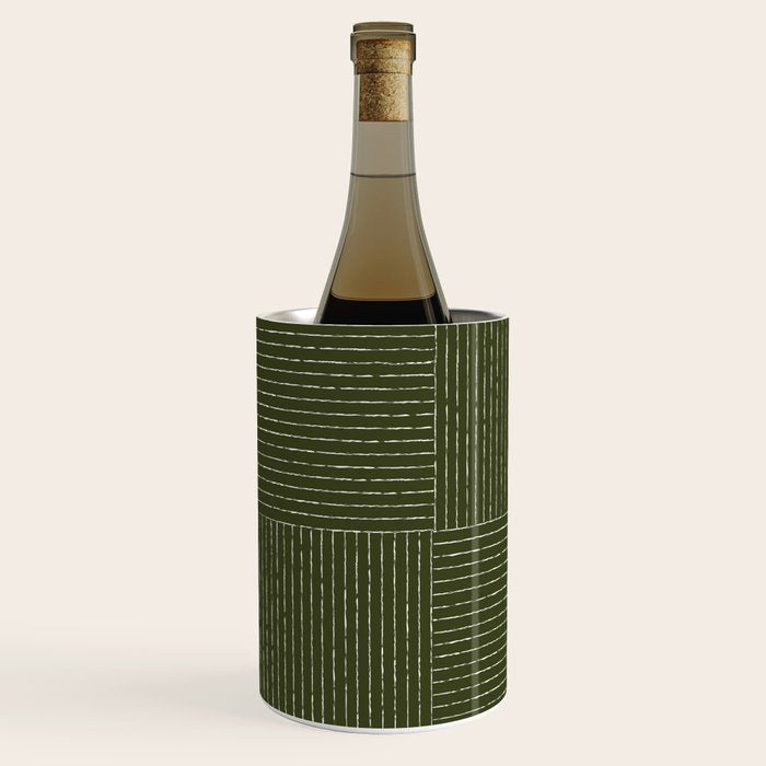 Lines III (Olive Green) Wine Chiller Gallery Image 3