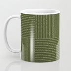 Lines III (Olive Green) Coffee Mug Gallery Image 3