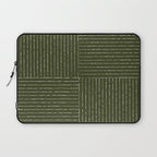Lines III (Olive Green) Laptop Sleeve Gallery Image 1