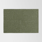 Lines III (Olive Green) Rug Gallery Image 2