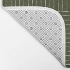 Lines III (Olive Green) Bath Mat Gallery Image 2