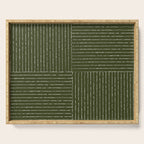 Lines III (Olive Green) Serving Tray Gallery Image 1