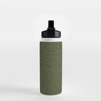 Lines III (Olive Green) Water Bottle Gallery Image 2