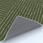 Lines III (Olive Green) Rug Gallery Image 4