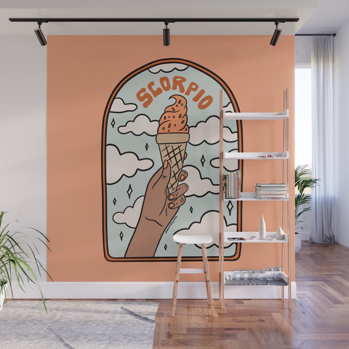 Scorpio Ice Cream Wall Mural Gallery Image 1