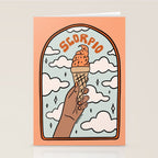 Scorpio Ice Cream Stationery Card Gallery Image 2