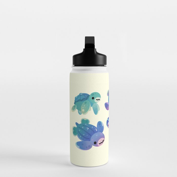 Sea turtle - bright Water Bottle Gallery Image 3
