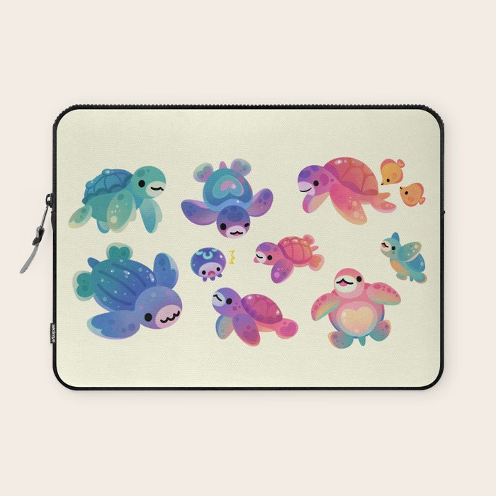 Sea turtle - bright Laptop Sleeve Gallery Image 1