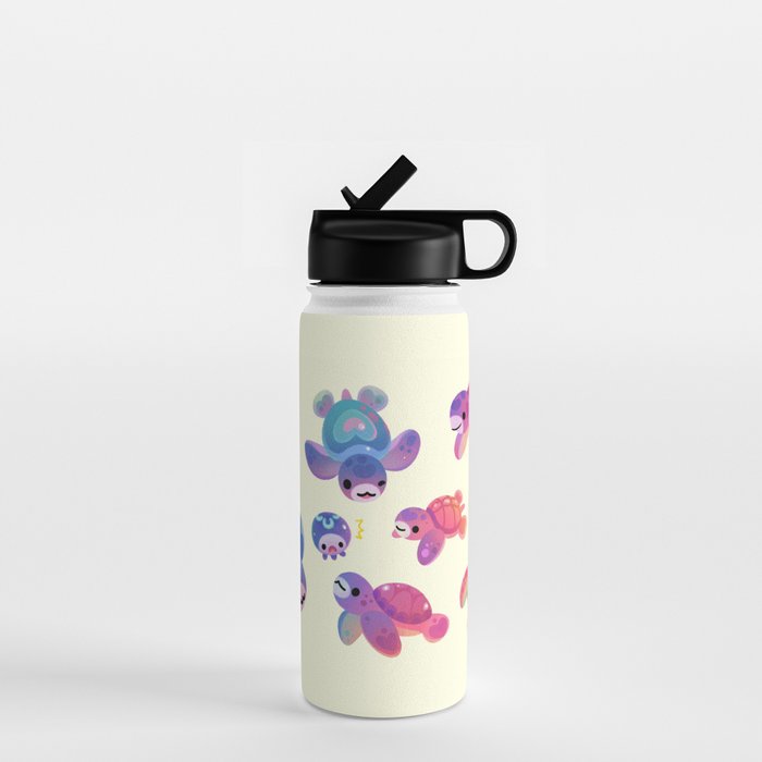 Sea turtle - bright Water Bottle Gallery Image 1