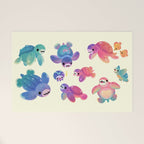 Sea turtle - bright Welcome Mat Gallery Image 1