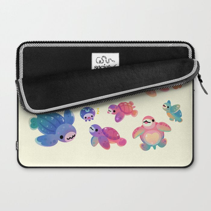 Sea turtle - bright Laptop Sleeve Gallery Image 2