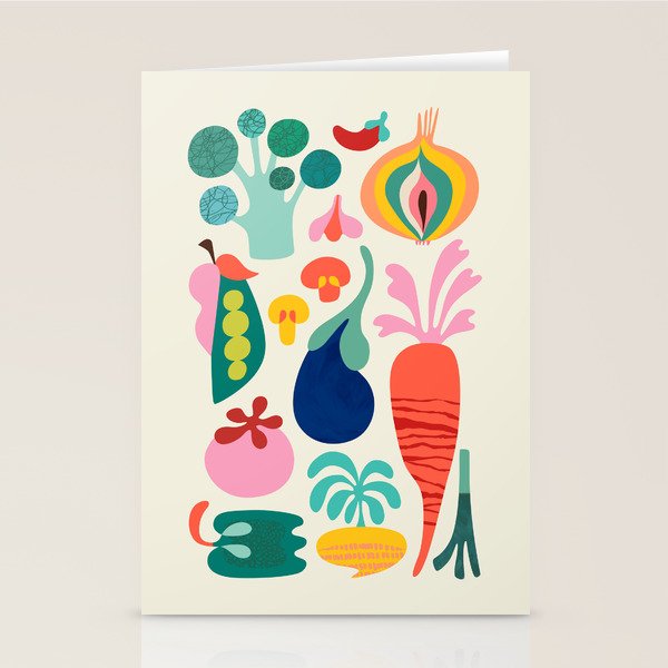 I love Veggies Stationery Card Gallery Image 1
