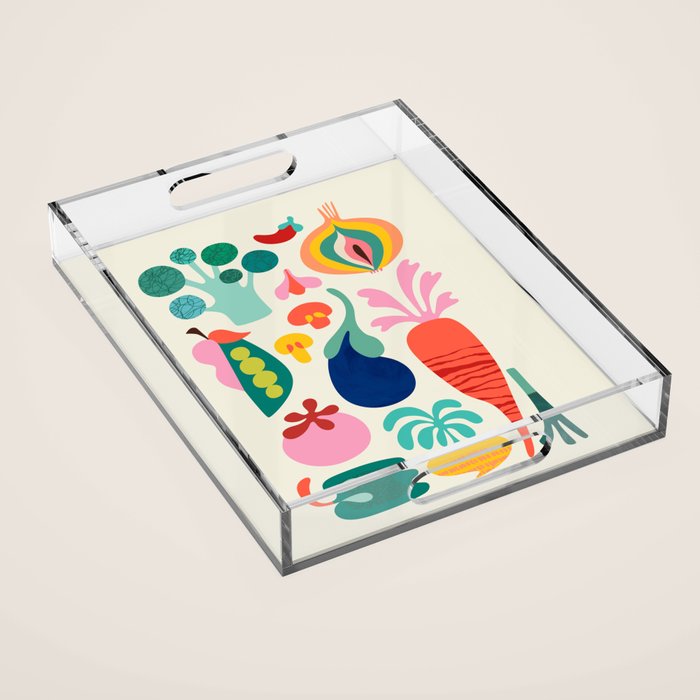 I love Veggies Acrylic Tray Gallery Image 1