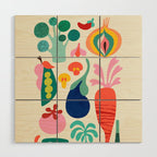 I love Veggies Wood Wall Art Gallery Image 1