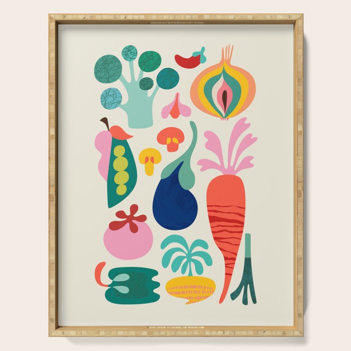 I love Veggies Serving Tray Gallery Image 1