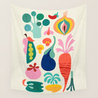 I love Veggies Wall Tapestry Gallery Image 4