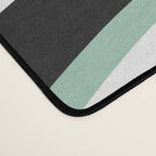 Wavy Stripes XII - Mint, Black and White Desk Mat Gallery Image 4