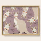 Kangaroo, Wildlife of Australia Serving Tray Gallery Image 1