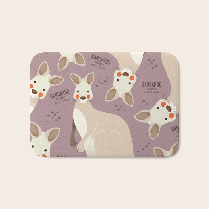 Kangaroo, Wildlife of Australia Bath Mat Gallery Image 1