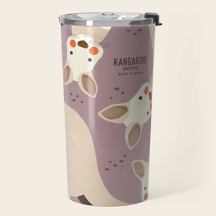 Kangaroo, Wildlife of Australia Travel Mug Gallery Image 2