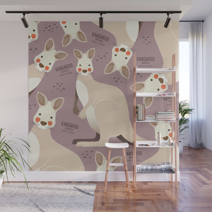 Kangaroo, Wildlife of Australia Wall Mural Gallery Image 1