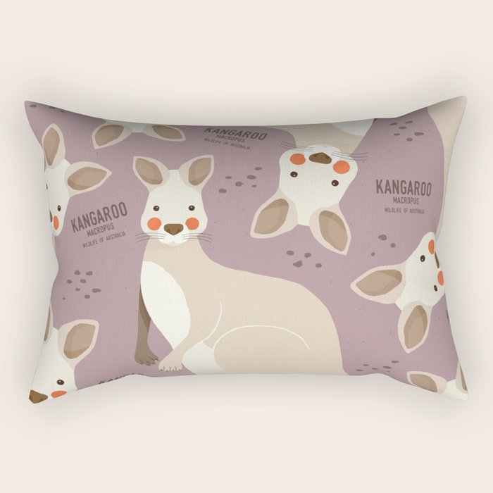 Kangaroo, Wildlife of Australia Rectangular Pillow Gallery Image 1
