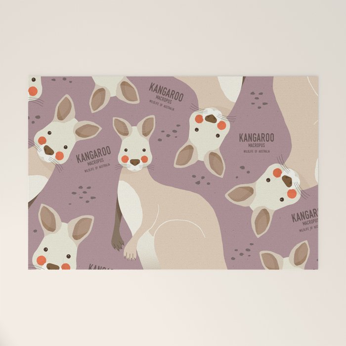 Kangaroo, Wildlife of Australia Welcome Mat Gallery Image 1