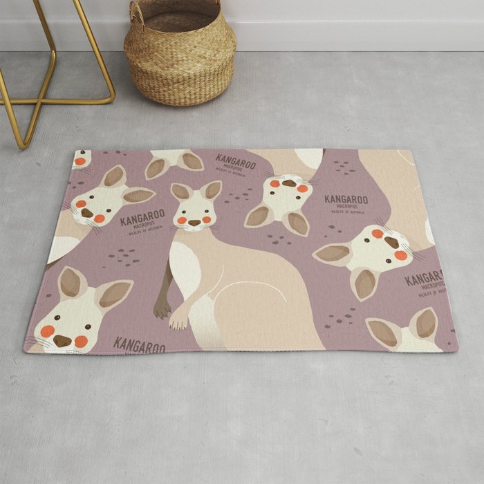 Kangaroo, Wildlife of Australia Rug Gallery Image 1