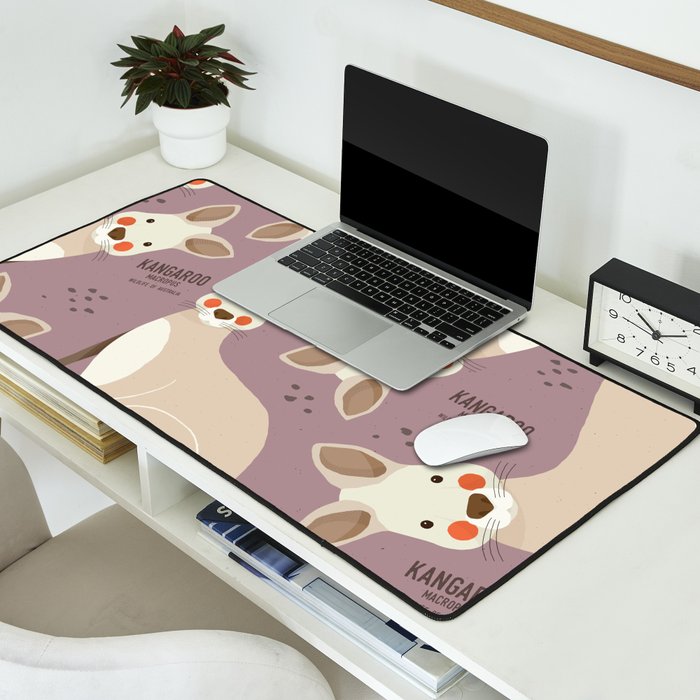 Kangaroo, Wildlife of Australia Desk Mat Gallery Image 2