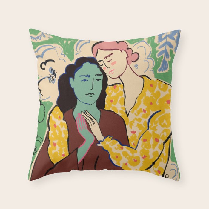 HOLDING HANDS Throw Pillow Gallery Image 6