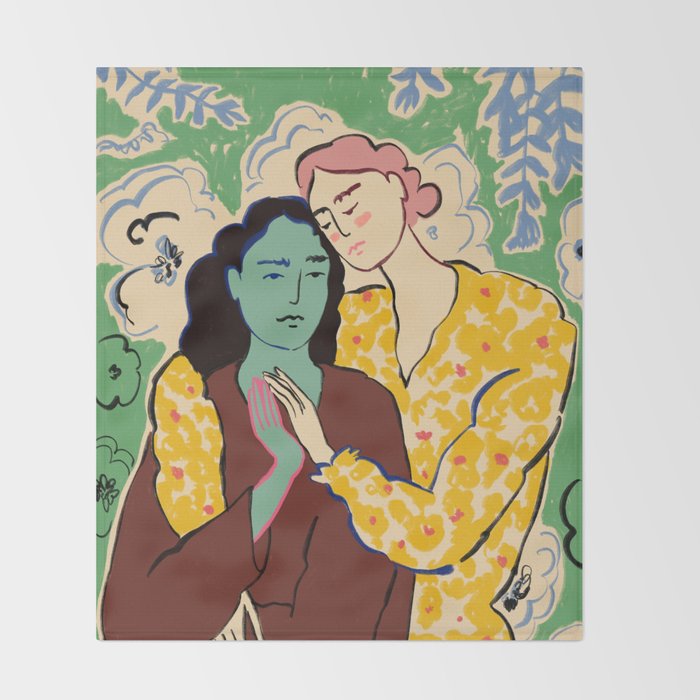HOLDING HANDS Throw Blanket Gallery Image 2
