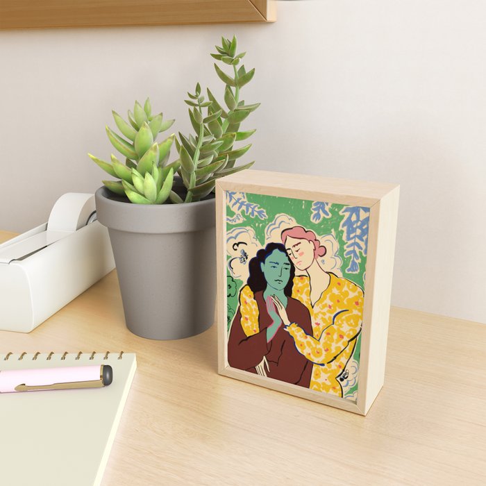 HOLDING HANDS Mini Art Print Gallery Image 2