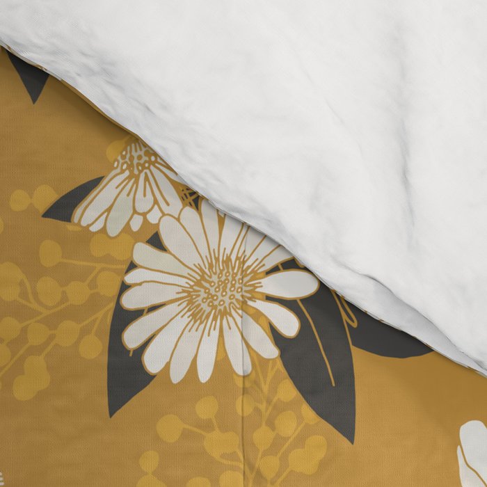 Glam Florals - Gold Comforter Gallery Image 4