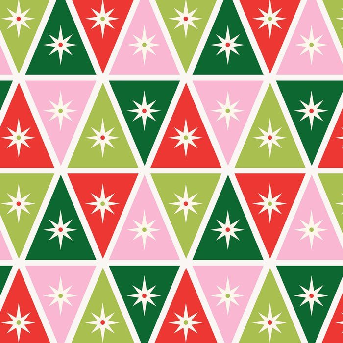 Retro Christmas Triangles Coffee Mug Gallery Image 2