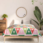Retro Christmas Triangles Comforter Gallery Image 3