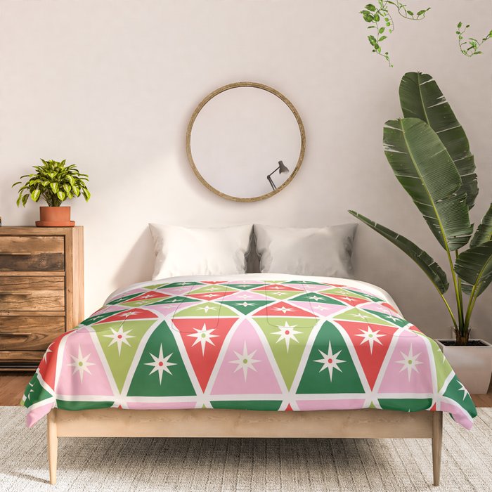 Retro Christmas Triangles Comforter Gallery Image 3