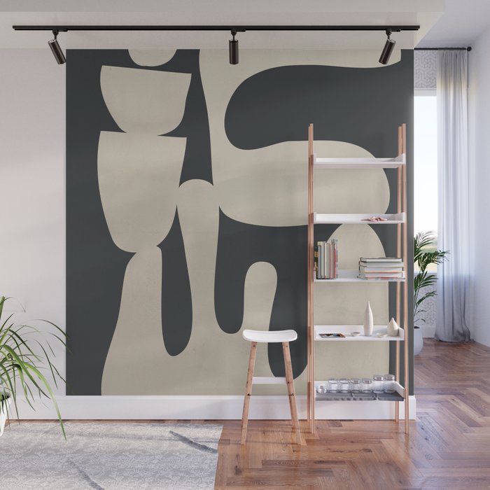 Modern Abstract Minimal Shapes 33 Wall Mural Gallery Image 1