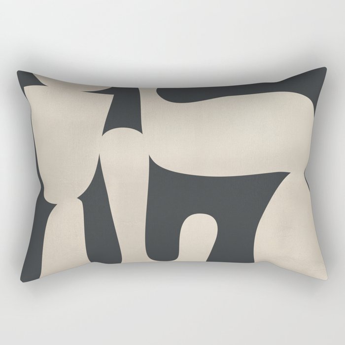 Modern Abstract Minimal Shapes 33 Rectangular Pillow Gallery Image 1