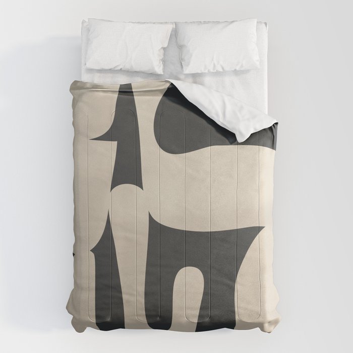 Modern Abstract Minimal Shapes 33 Comforter Gallery Image 1