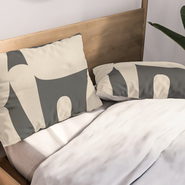 Modern Abstract Minimal Shapes 33 Pillow Sham Gallery Image 2