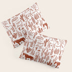 Western Desert Pattern Cowboy Horses Cactus Southwest Ranch Pillow Sham Gallery Image 3