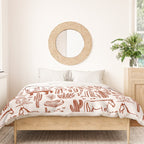 Western Desert Pattern Cowboy Horses Cactus Southwest Ranch Duvet Cover Gallery Image 3