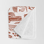 Western Desert Pattern Cowboy Horses Cactus Southwest Ranch Throw Blanket Gallery Image 3